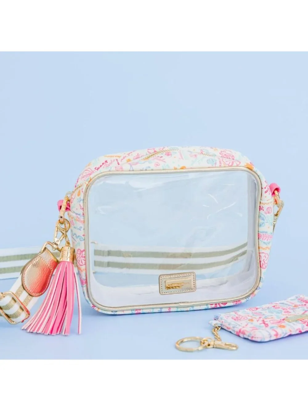 Chic Zip Card Case ID Wallet in Summer Serenade - Stylish & Functional Accessory